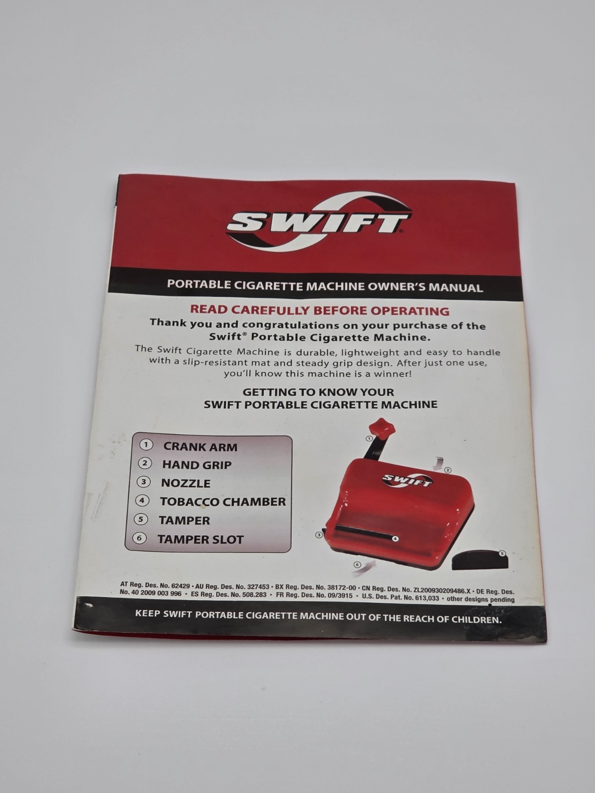 Swift Portable 100 mm Make Your Own Cigarette Injector Machine ~ Roll ~ Roller
