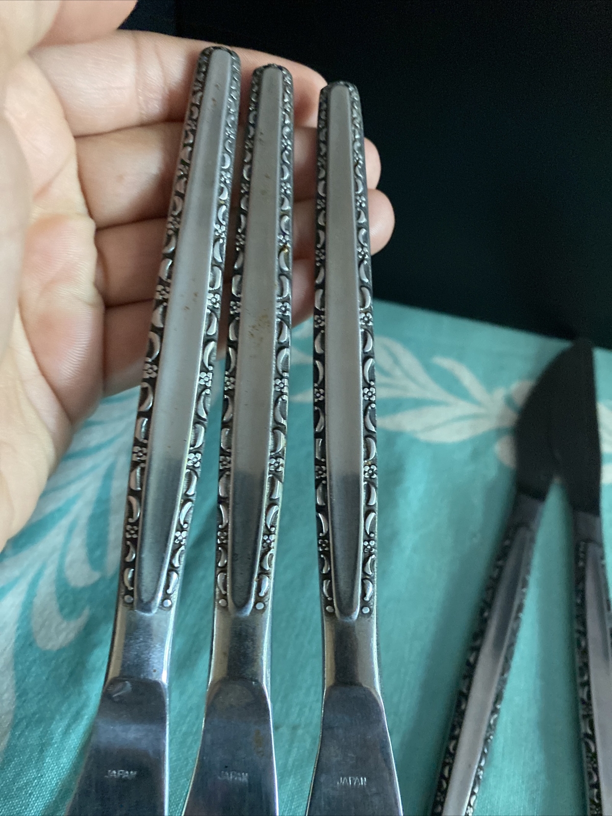 5 Vintage Ekco Eterna ENDOWMENT Stainless Flatware Dinner Knives