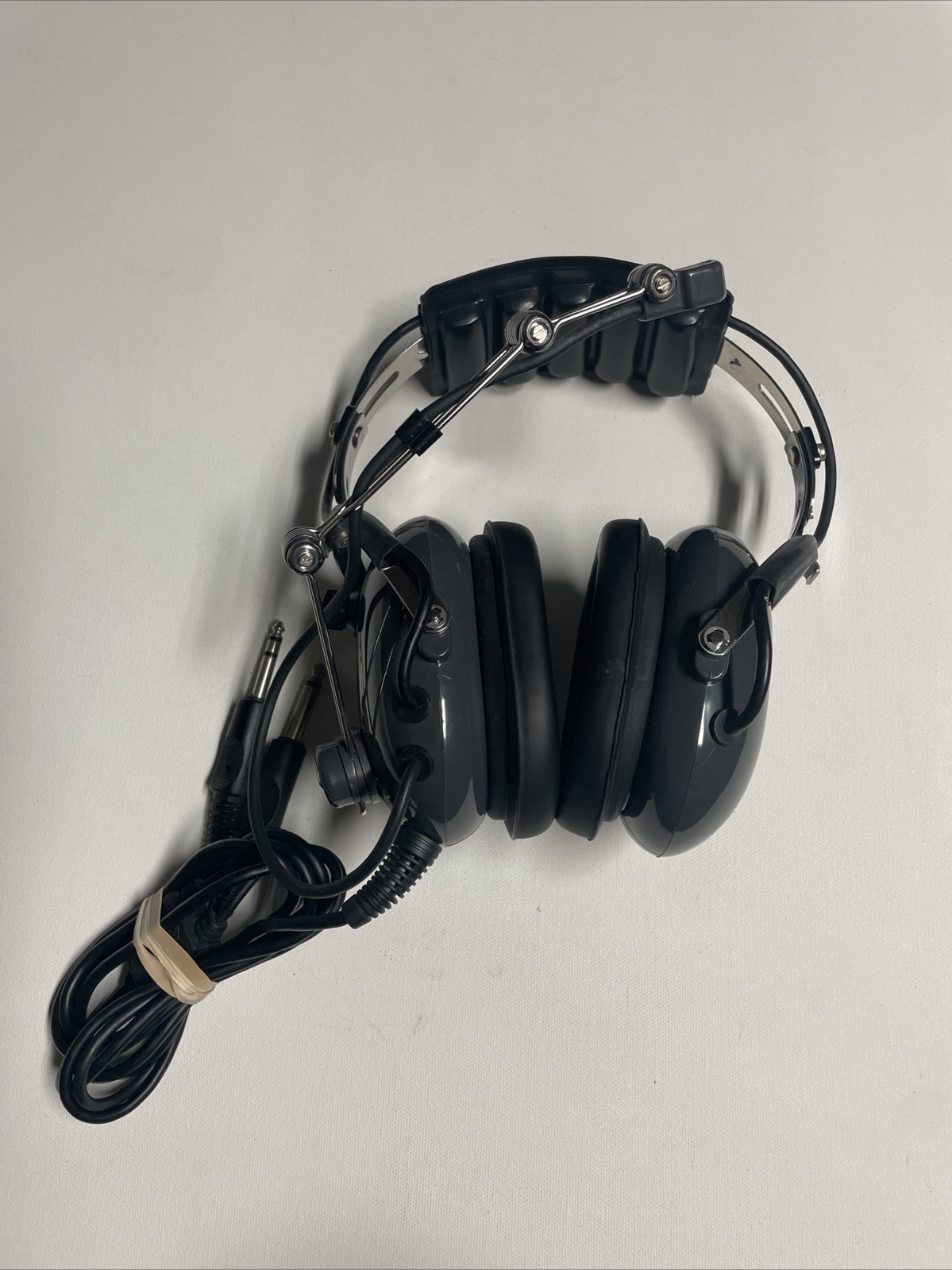 AVCOMM Aviation Communications AC-200 Aviation Headset Dual Plug H2