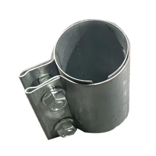 2.0 Inch Exhaust Clamp, Coupler Stainless Steel Butt Joint Band Clamp Sleeve