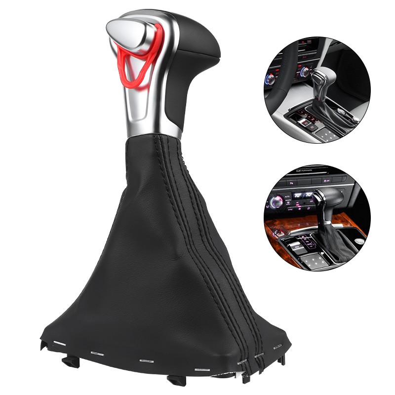 Automatic Gear Shift Knob Shifter Boot For Audi A4 Quattro A5 A6 A7 Q5 2008-15