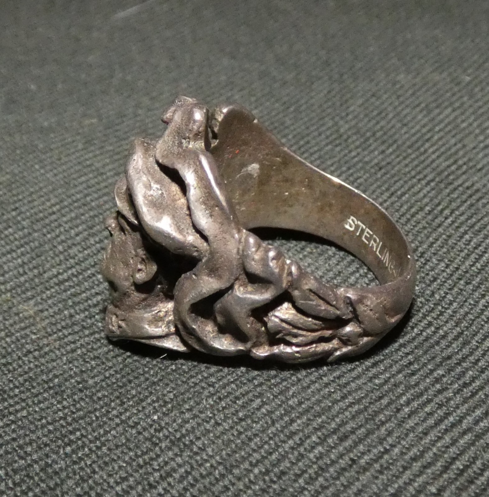 Original WW2 Period General Douglas MacArthur Sterling Silver Ring