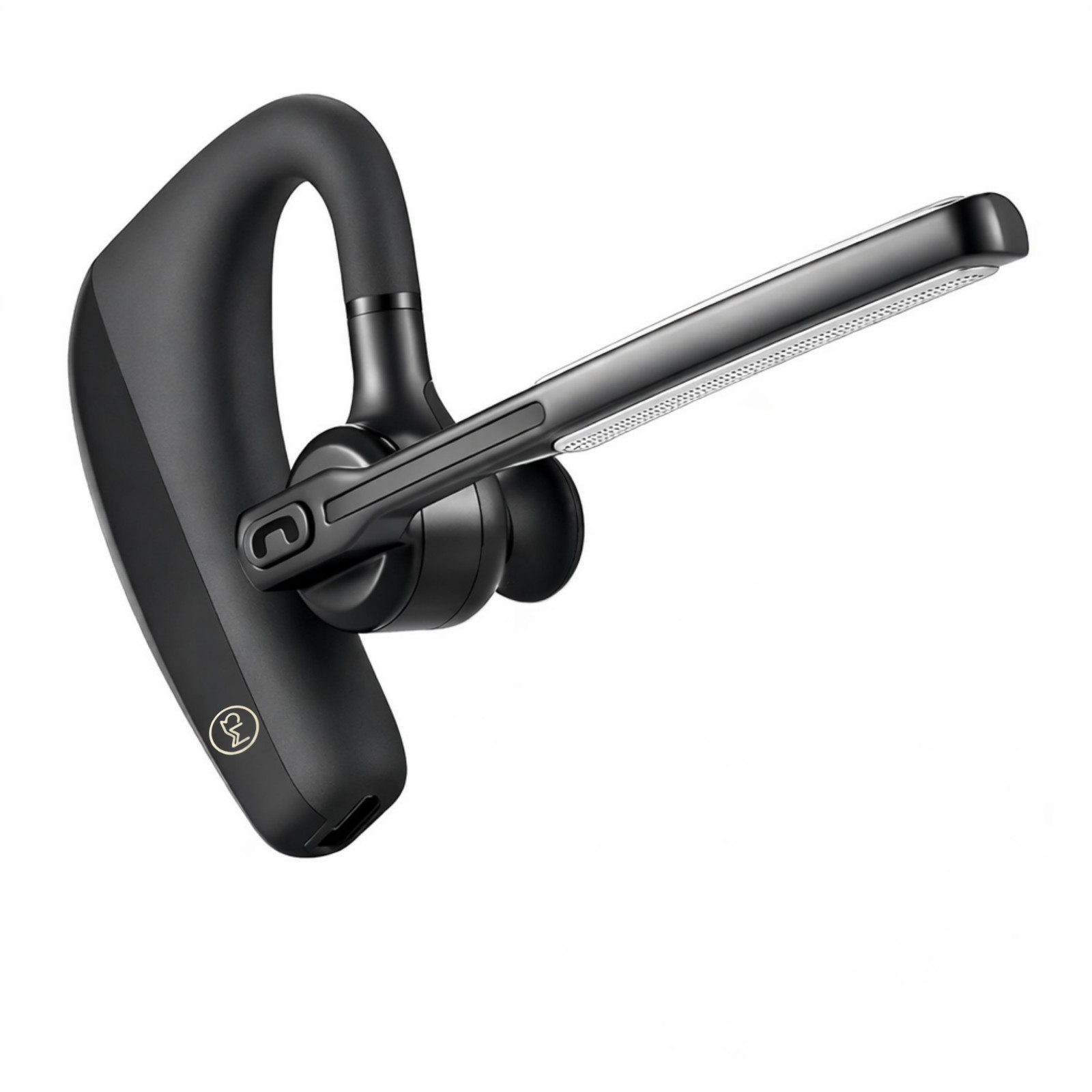 Wireless Mono Bluetooth Headset with Noise Cancelling Mic, 10H Talk Time