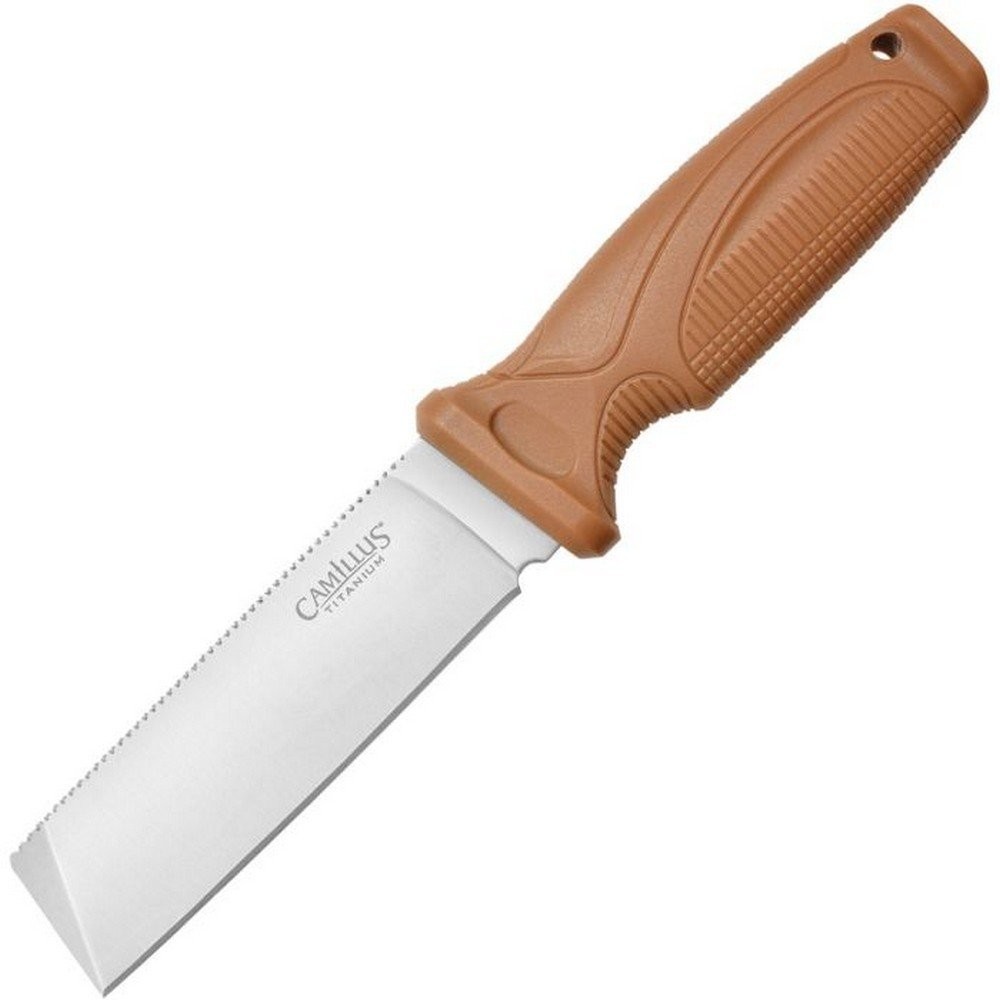 Camillus Swedge Fixed Knife 4.3" D2 Steel Blade Carbon Fiber Handle 19627