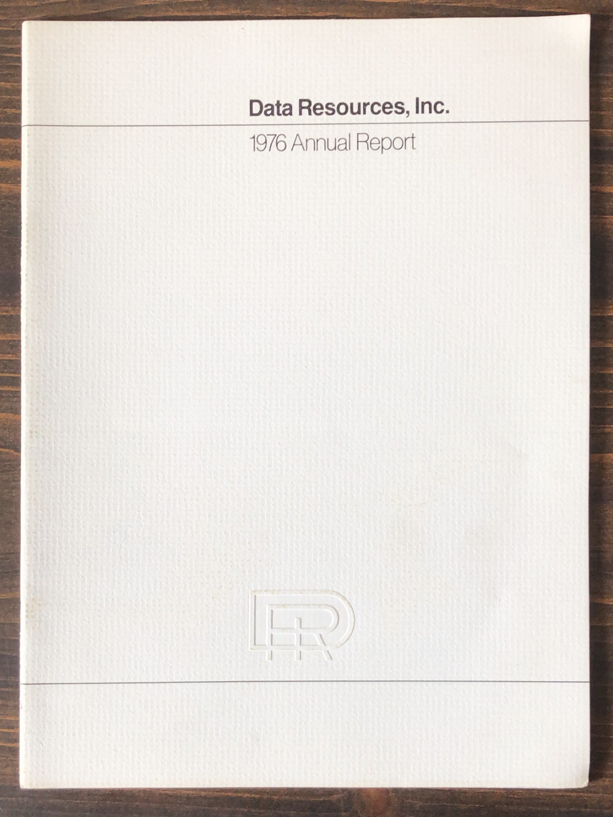 1976 Data Resources, Inc. Annual Report