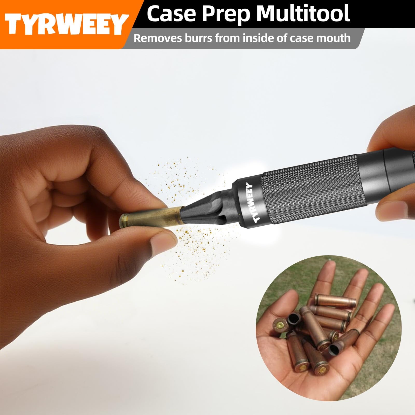 Case Prep Multitool Chamfer Deburring Tools for Reloading Primer Black
