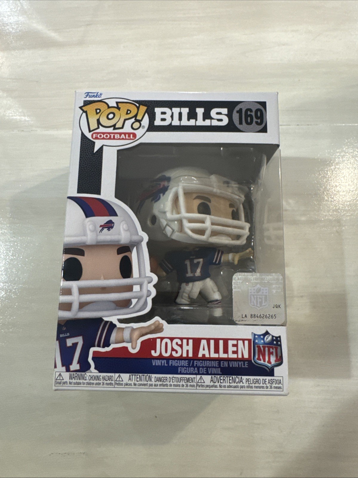 Funko Pop! Josh Allen #169 Buffalo Bills, Home Jersey, Football, NFL