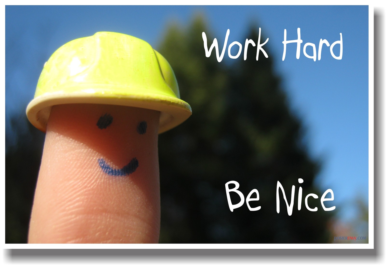NEW Motivational  - Positive - Classroom POSTER - Work Hard - Be Nice