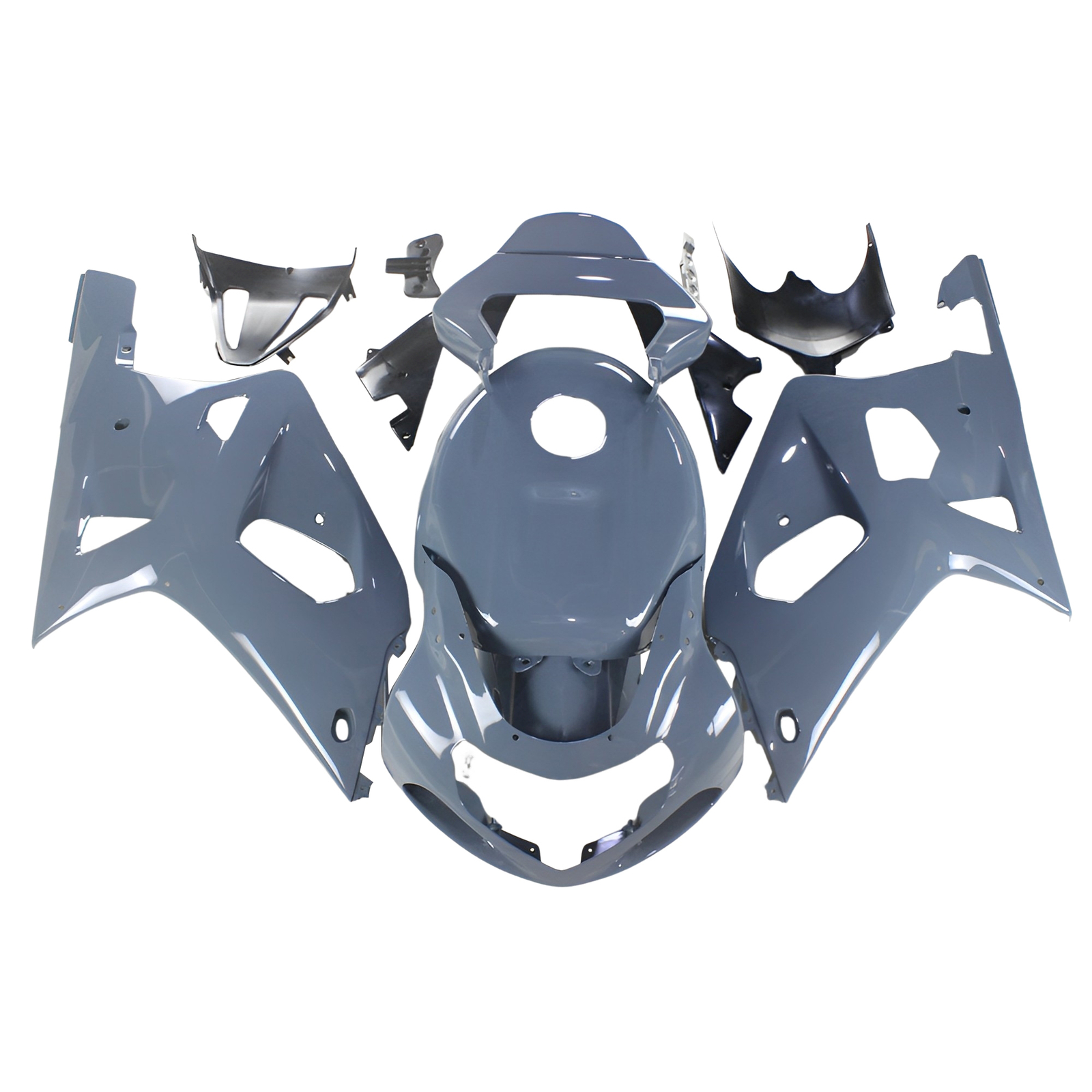 Cement Gray Fairings Kit for 2000-2003 Suzuki GSXR600 GSXR750 K1 01 ABS Bodywork