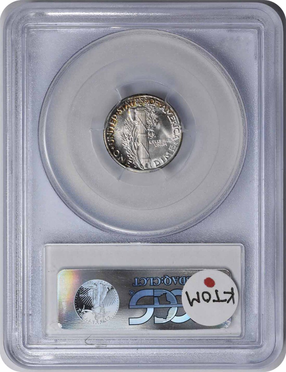 1944-D Mercury Silver Dime MS68FB PCGS
