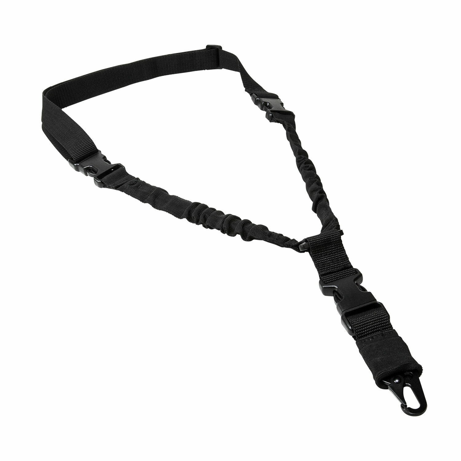 WLT Rifle Bungee Cord 1 Single Point Sling Quick Detach Connect Adjustable Black
