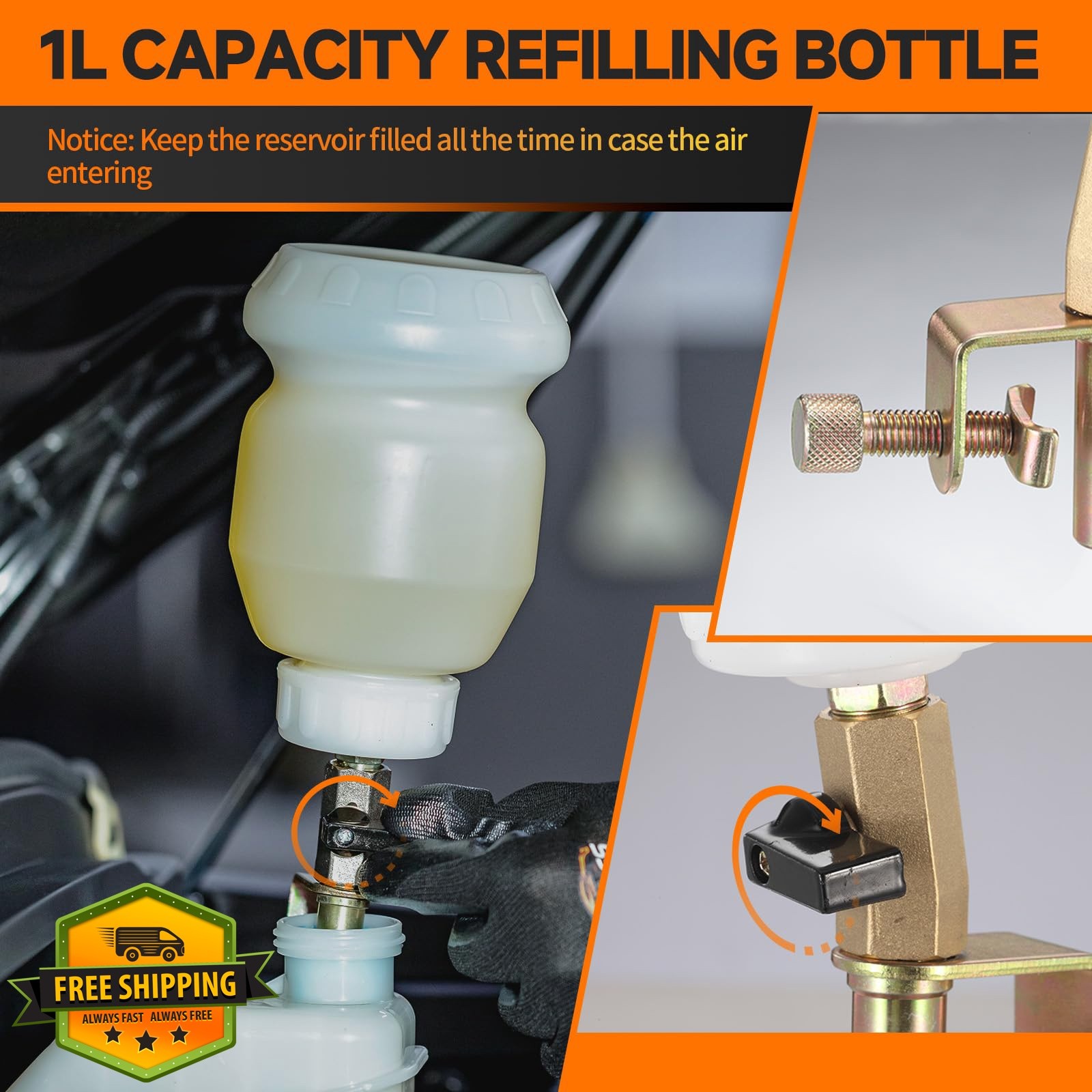 FOUR UNCLES Brake Bleeder Kit 2L Upgraded