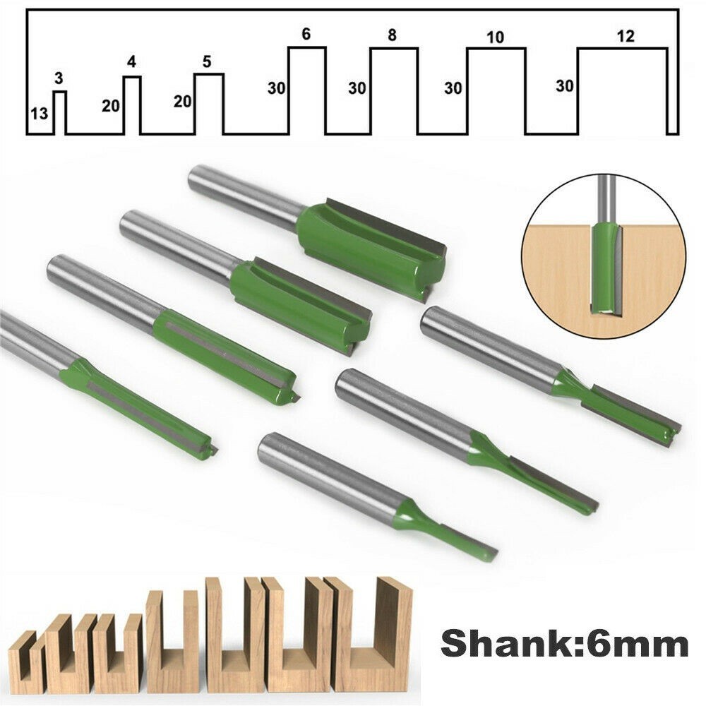 6MM Router Bit Bit Carving Cutter Double Flute Milling Router Hot Sale