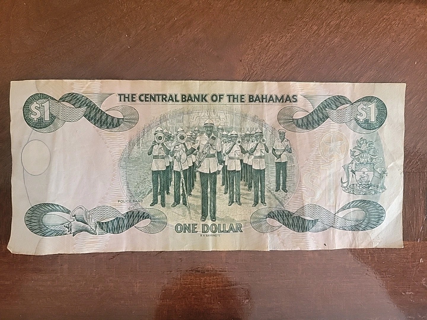 Banknote Bahamas 1 Dollar 1996 P57a