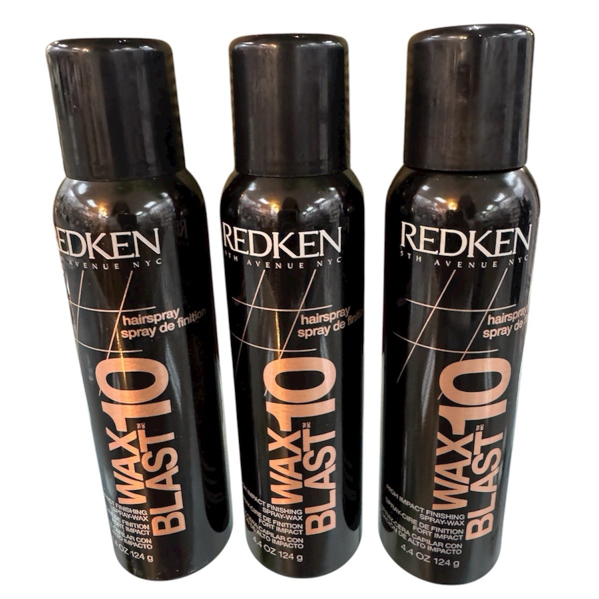(PACK OF 3) Redken Wax Blast 10 High Impact Finishing Spray Wax 4.4 oz
