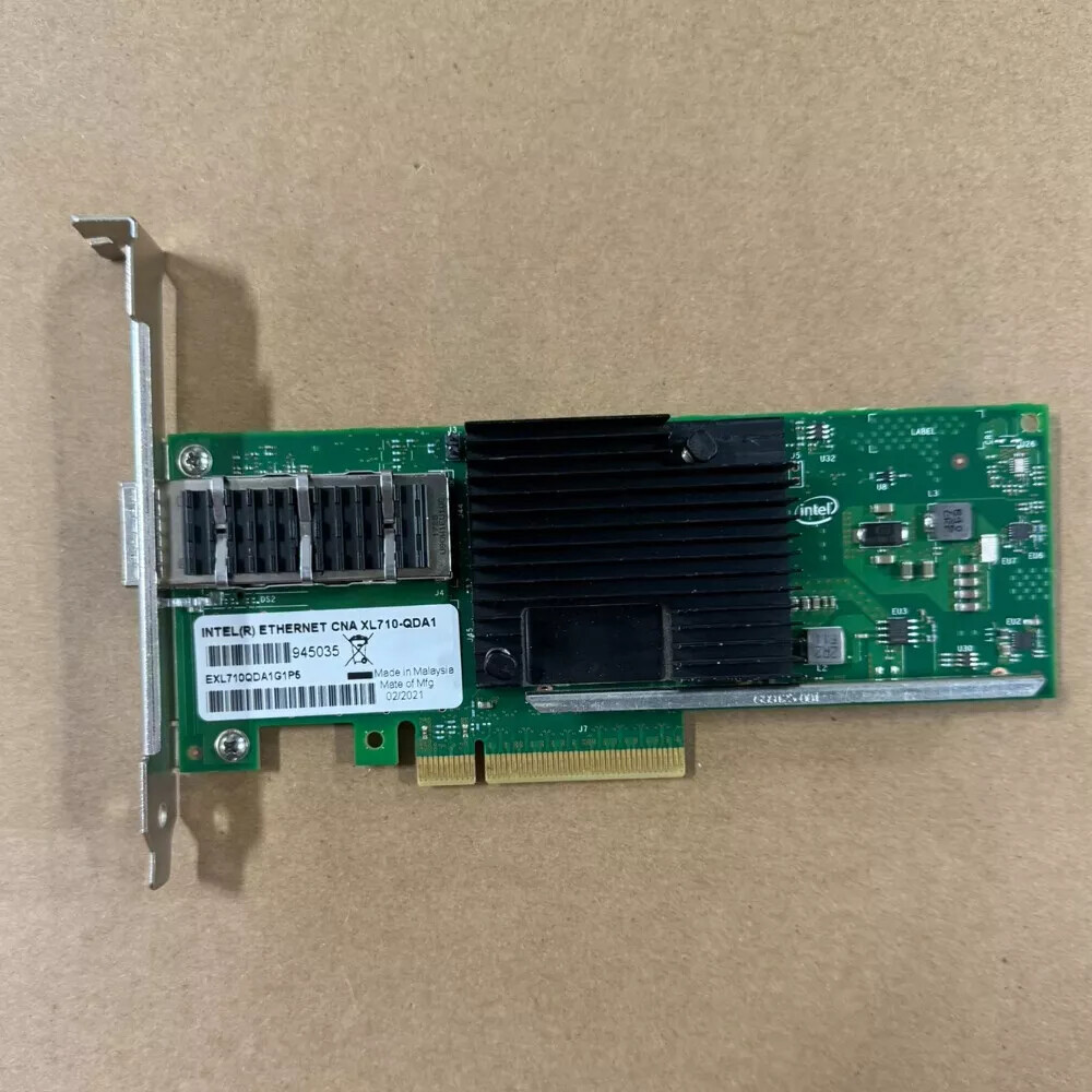 XL710-QDA1, FTXL710BM1 Intel NIC Dual Port PCI-E 3.0 40GbE Network Adapter Used