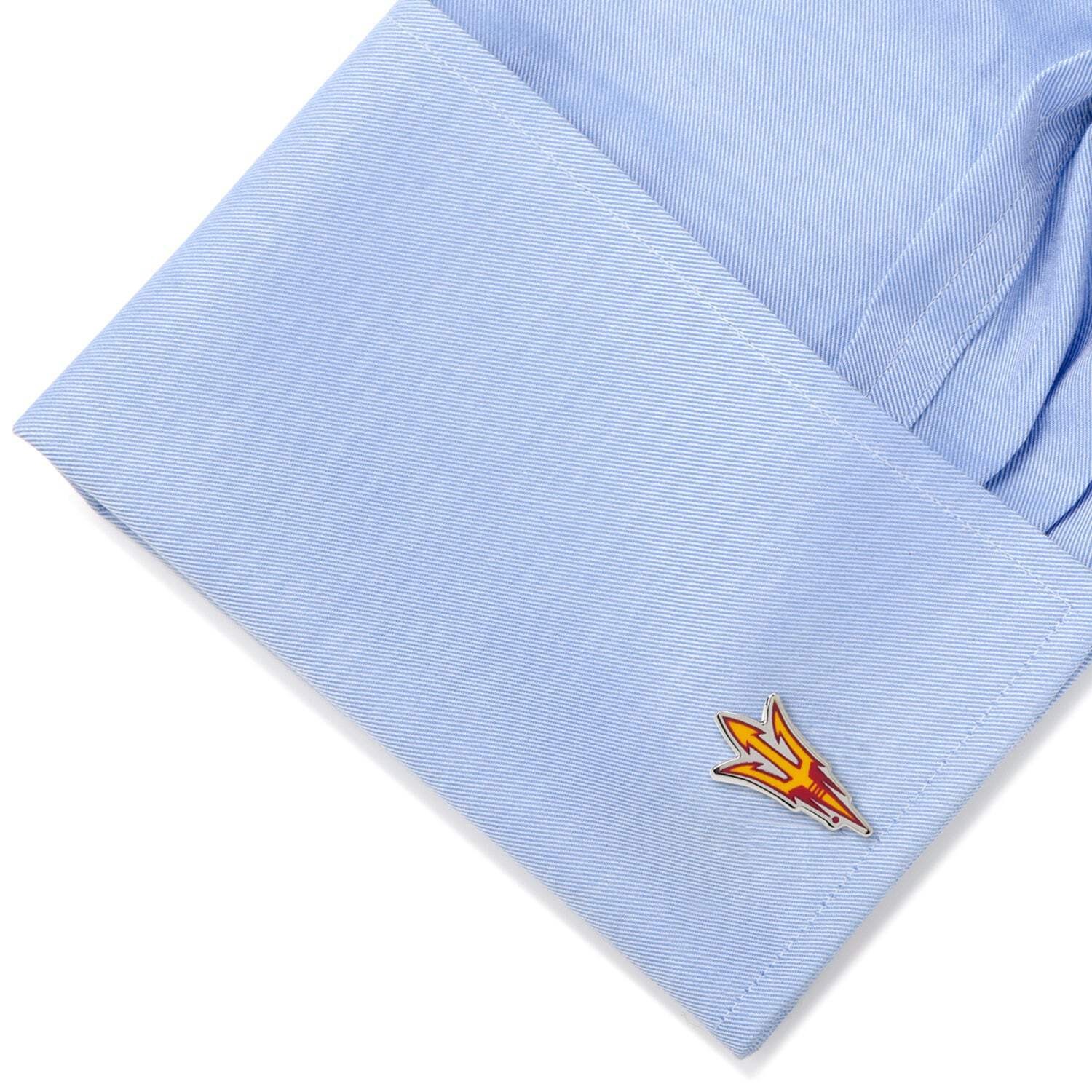 NCAA Arizona State University Sun Devils Pitchfork Cufflinks