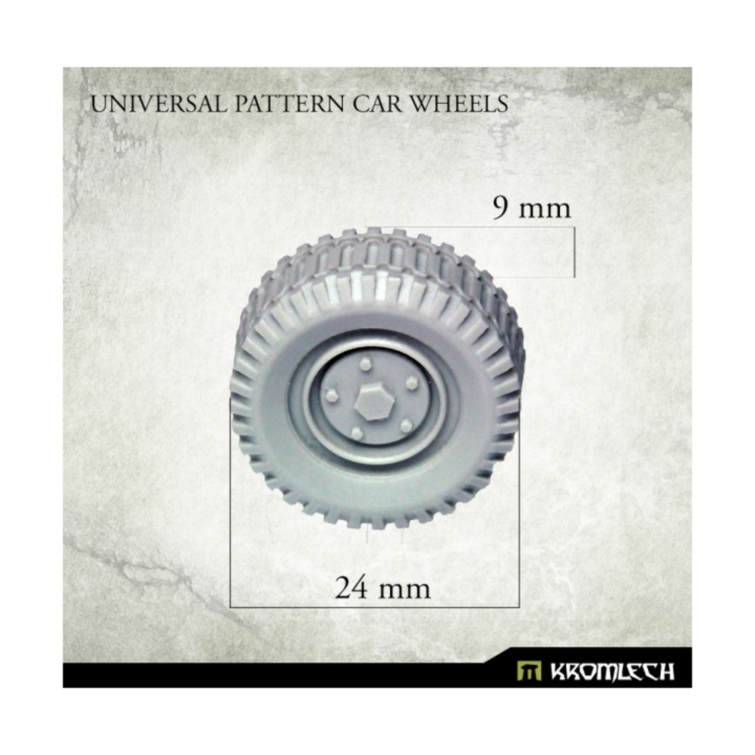 Kromlech Vehicle Conversion Bit Universal Pattern Car Wheels Pack New