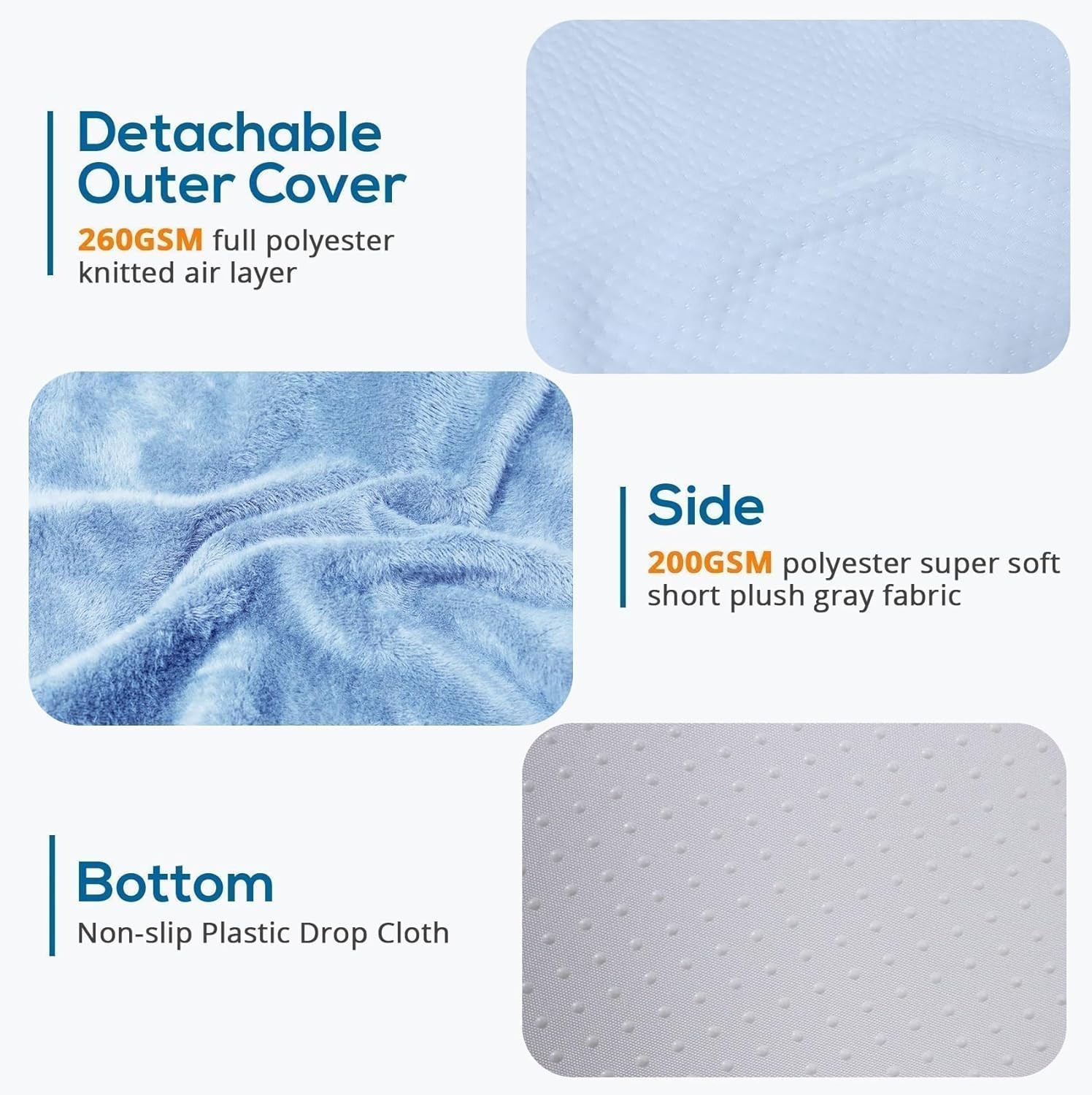 Wedge Pillow, 12" Memory Foam Bed Wedge Pillow
