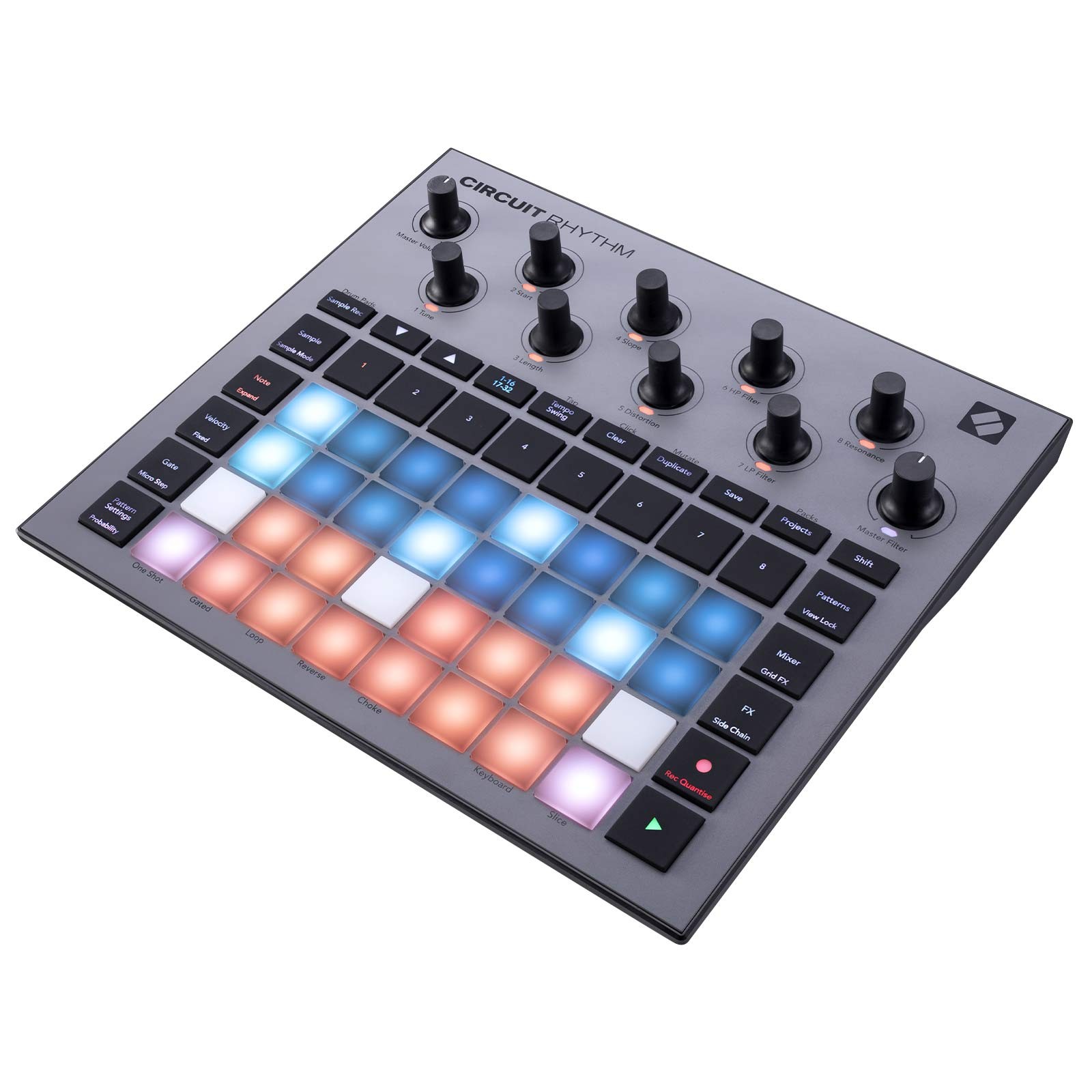 Novation Circuit Rhythm Audio Recording Beat Sample-Based Groovebox w Case
