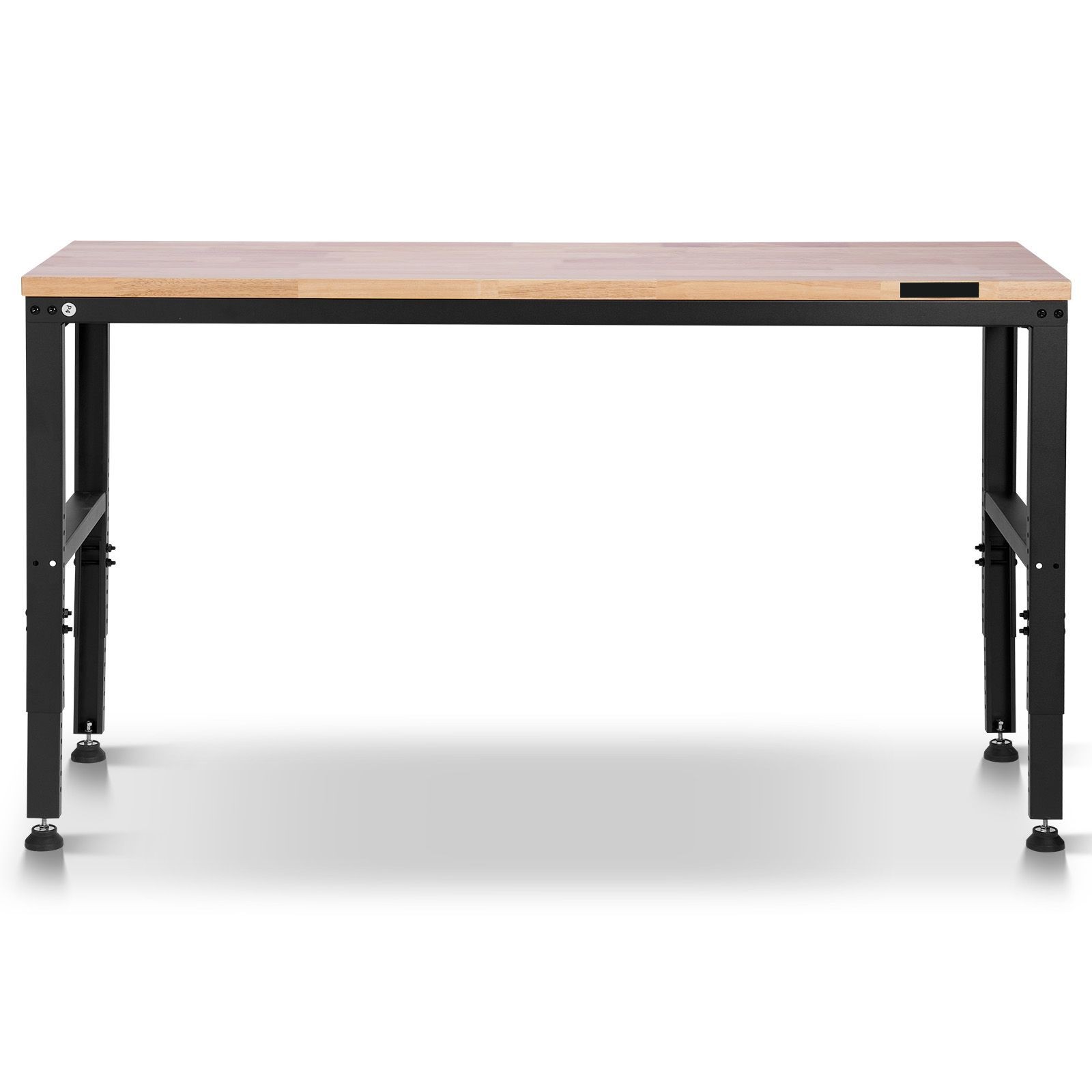 2000lb Adjustable Workbench 61x20in 4AC2USB Oak Garage