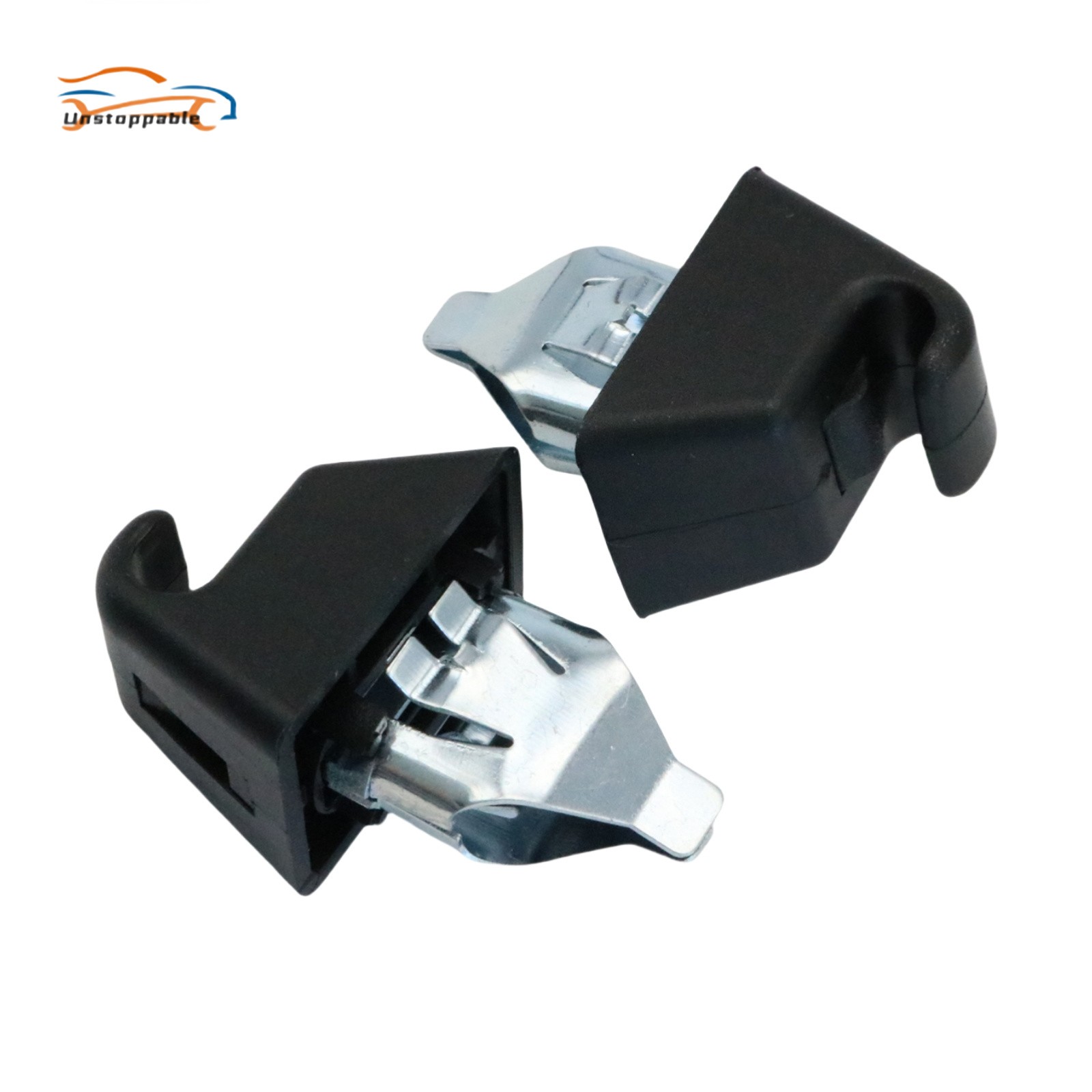 Set of 2 Black Front Sun visor Holder Clips For Pontiac G8 2008 2009 13187128