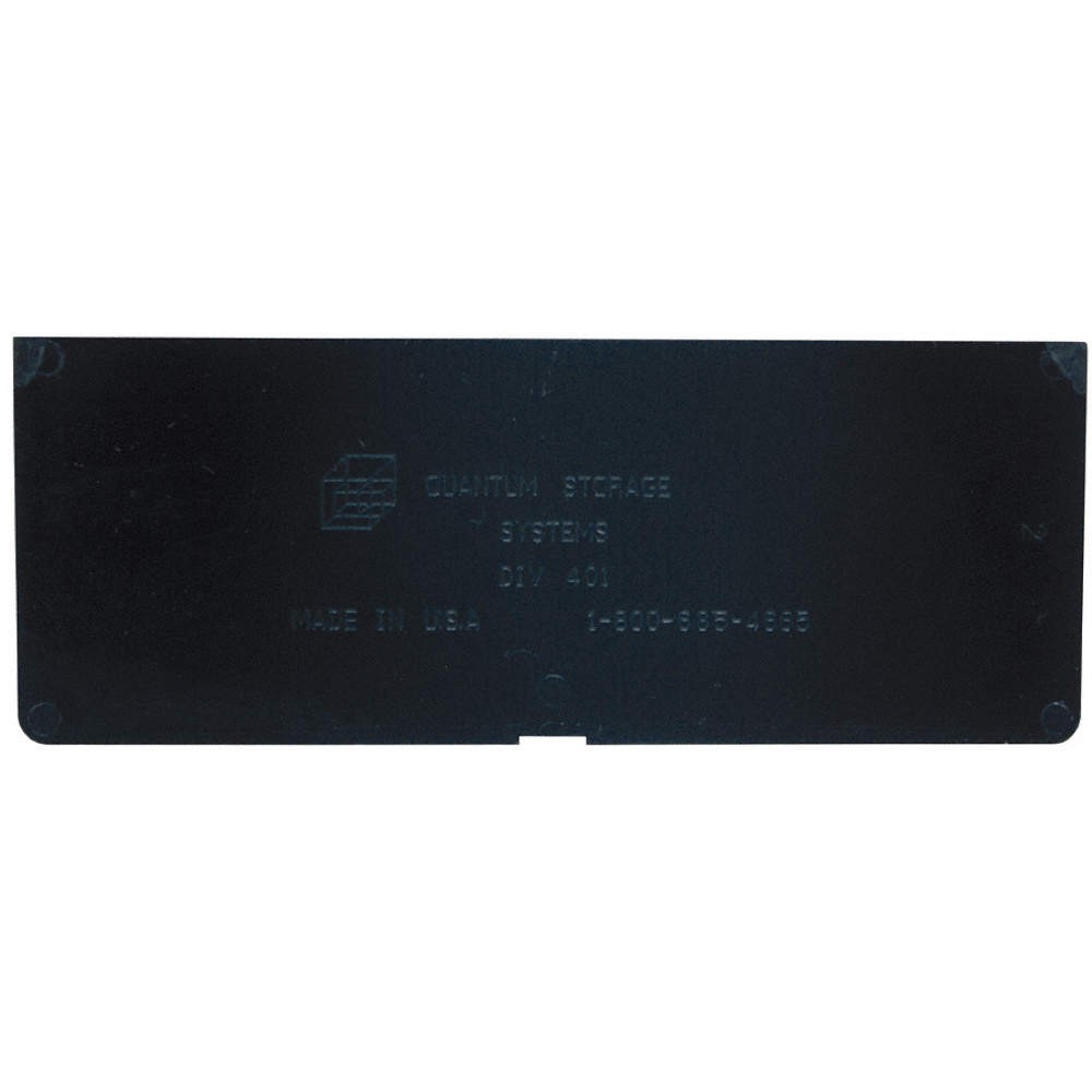 QUANTUM STORAGE SYSTEMS DIV401 Divider,5 1/8 in,Black,4,PK4 11M562