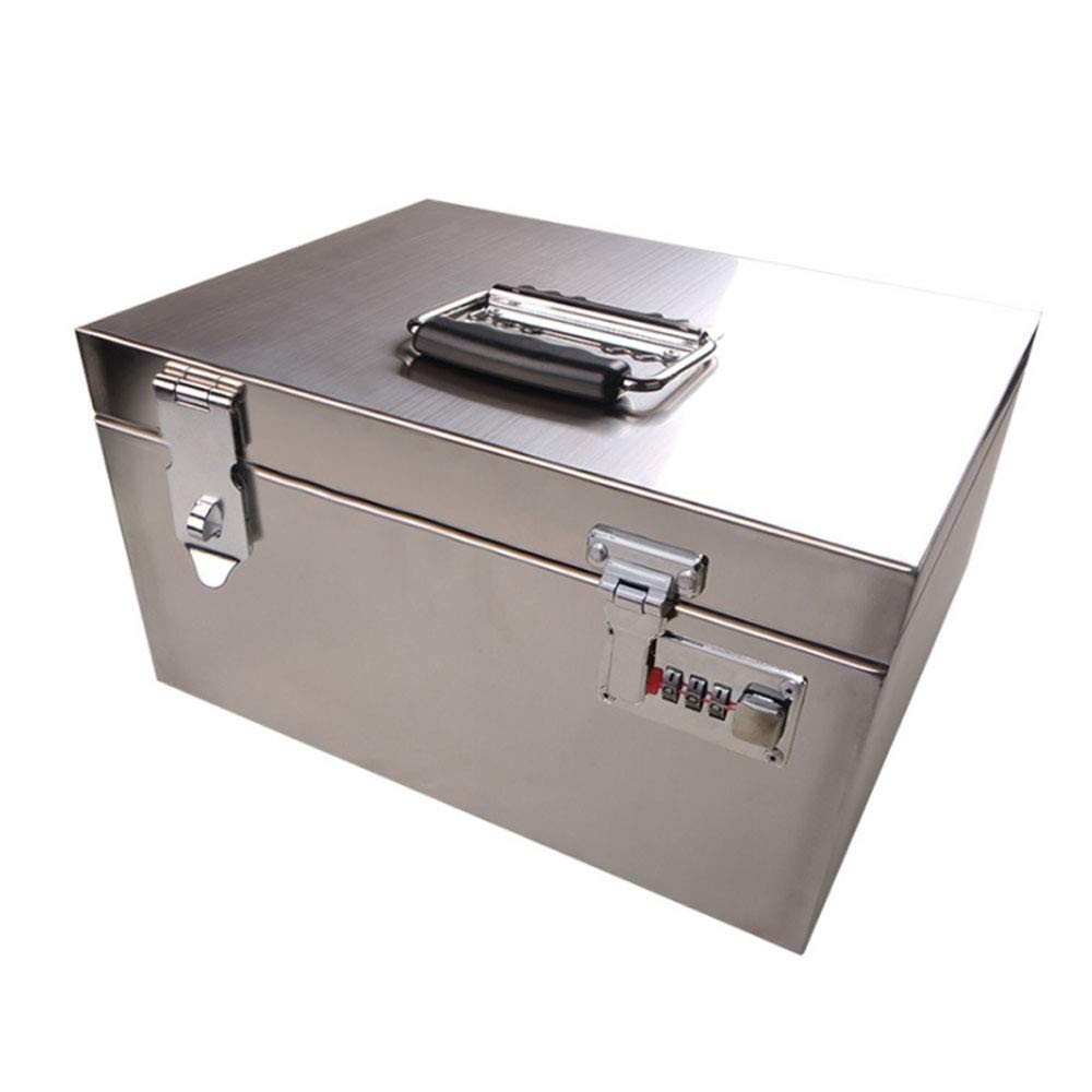 2pcs Tool Box Hasp, Luggage Suitcase Hasps with Combination Lock, Silver