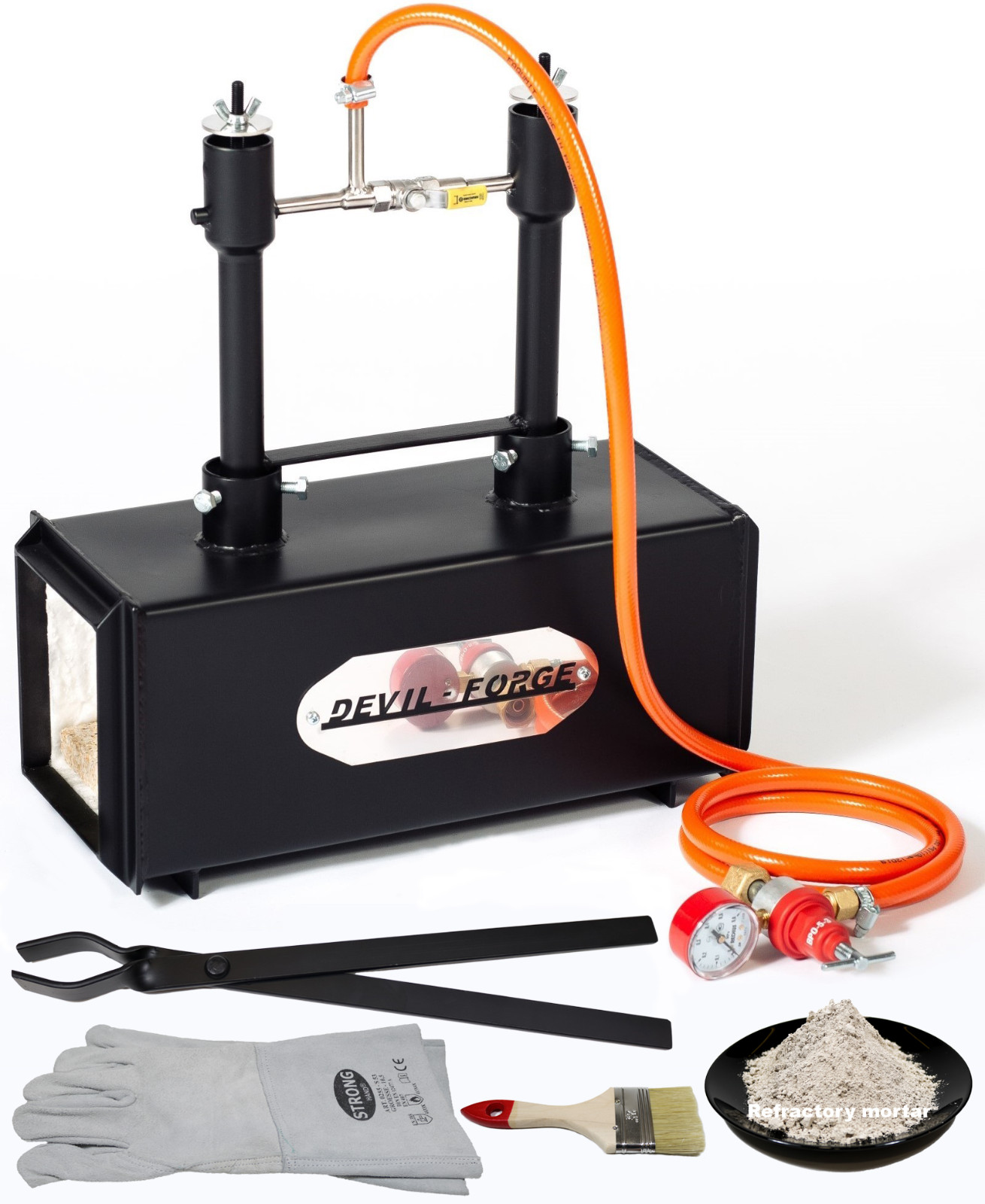 DFPROF2 GAS PROPANE FORGE Furnace Burner Knife Making Blacksmith Farrier