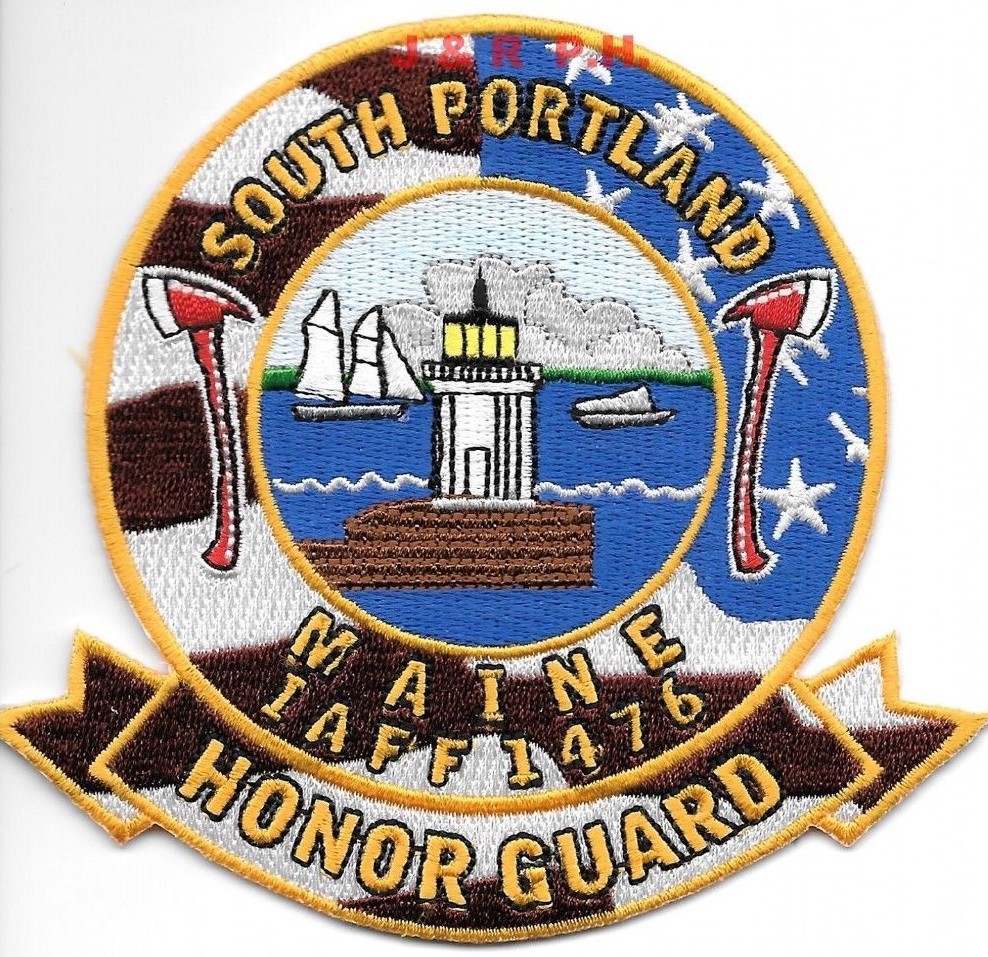 South Portland  Honor Guard, Maine  (4.5" x 4" size) fire patch