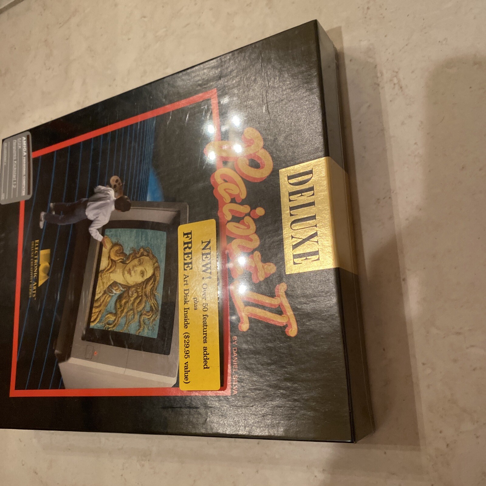 Amiga Deluxe Paint II Brand New Factory Sealed Nib Unopened RARE EA Daniel Silva