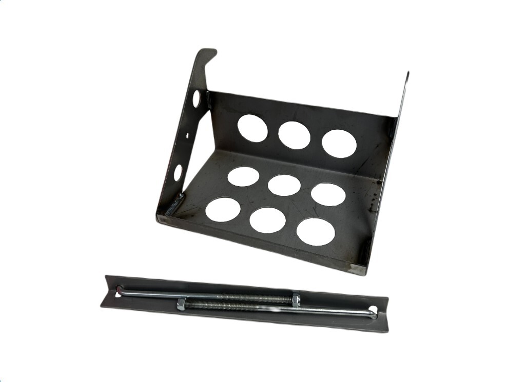Lightweight Steel 11" Weld In Battery Mounting Box w/ Clamp IMCA USRA
