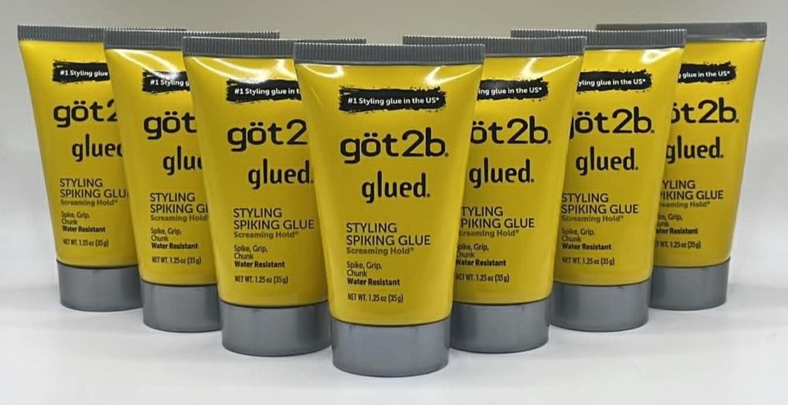 7PK Got2b Glued Styling Spiking Glue ~ 1.25 OZ EA ~ Water Resistant ~ FAST SHIP