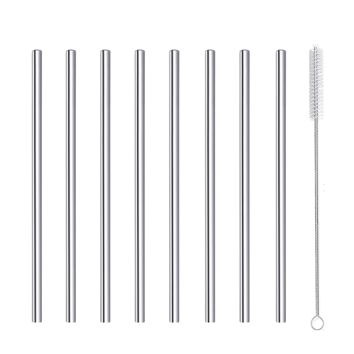 Cocktail Straws Short Stainless Steel Straw 6 Inch Reusable Metal Small Mini ...