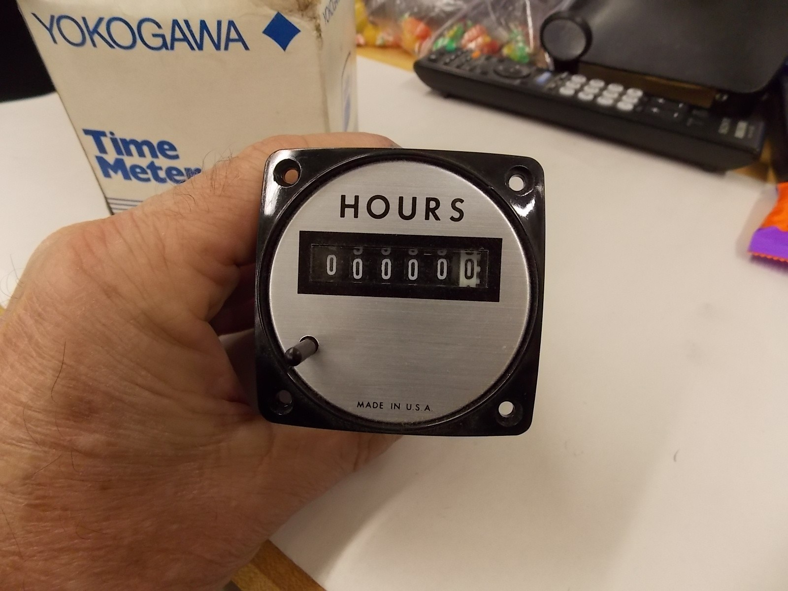 NOS Yokogawa Hour Time Meter 120vac 3w 2.25" x 2.25"  G3
