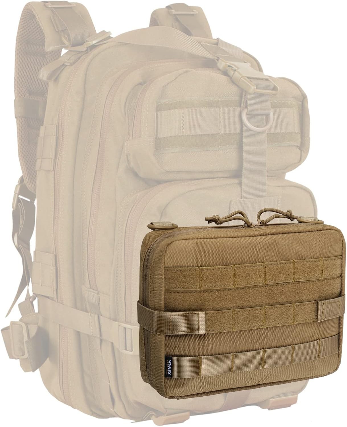 Tactical Admin Molle Pouch, Medical EDC EMT Utility Bag Shell Design Attachme...