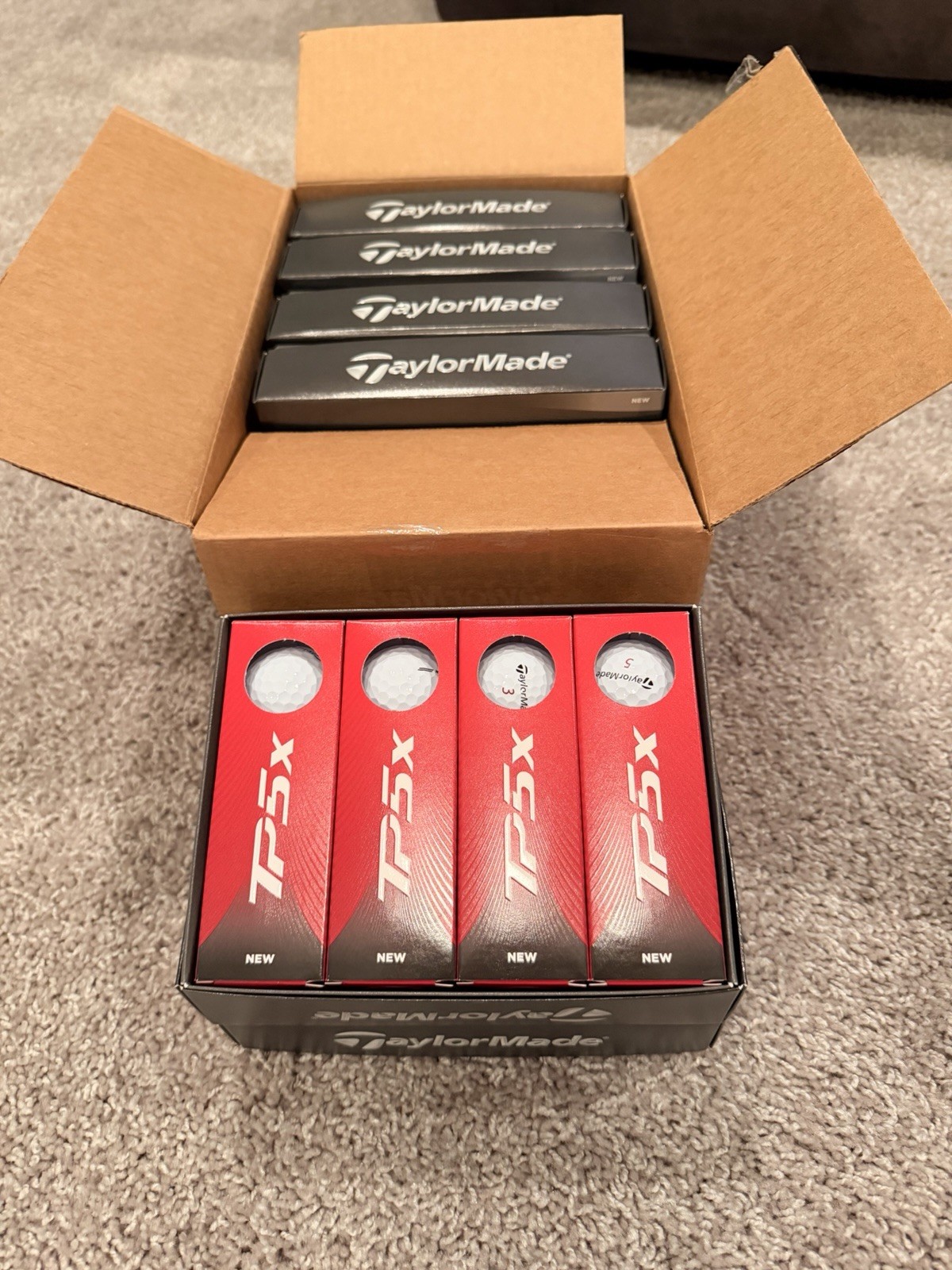 TaylorMade 2026 TP5x Golf Balls 6 Dozen New White Brand New Premium Tour