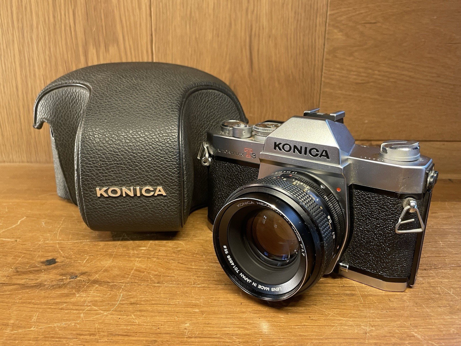 *READ : Exc+5* Konica Autoreflex T3 Late Model Film Camera Hexanon AR 50mm F/1.7