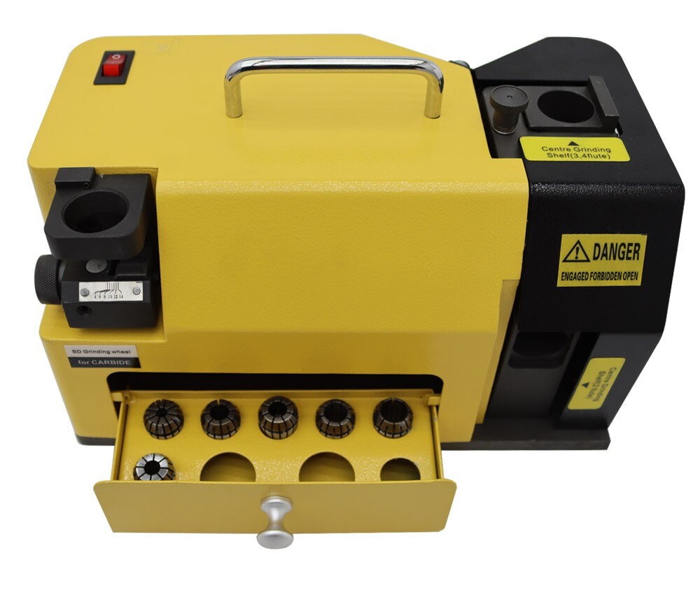 End Mill Grinder 4400rpm Mill Grinder Sharpener Sharpener 4-14 Range 200W