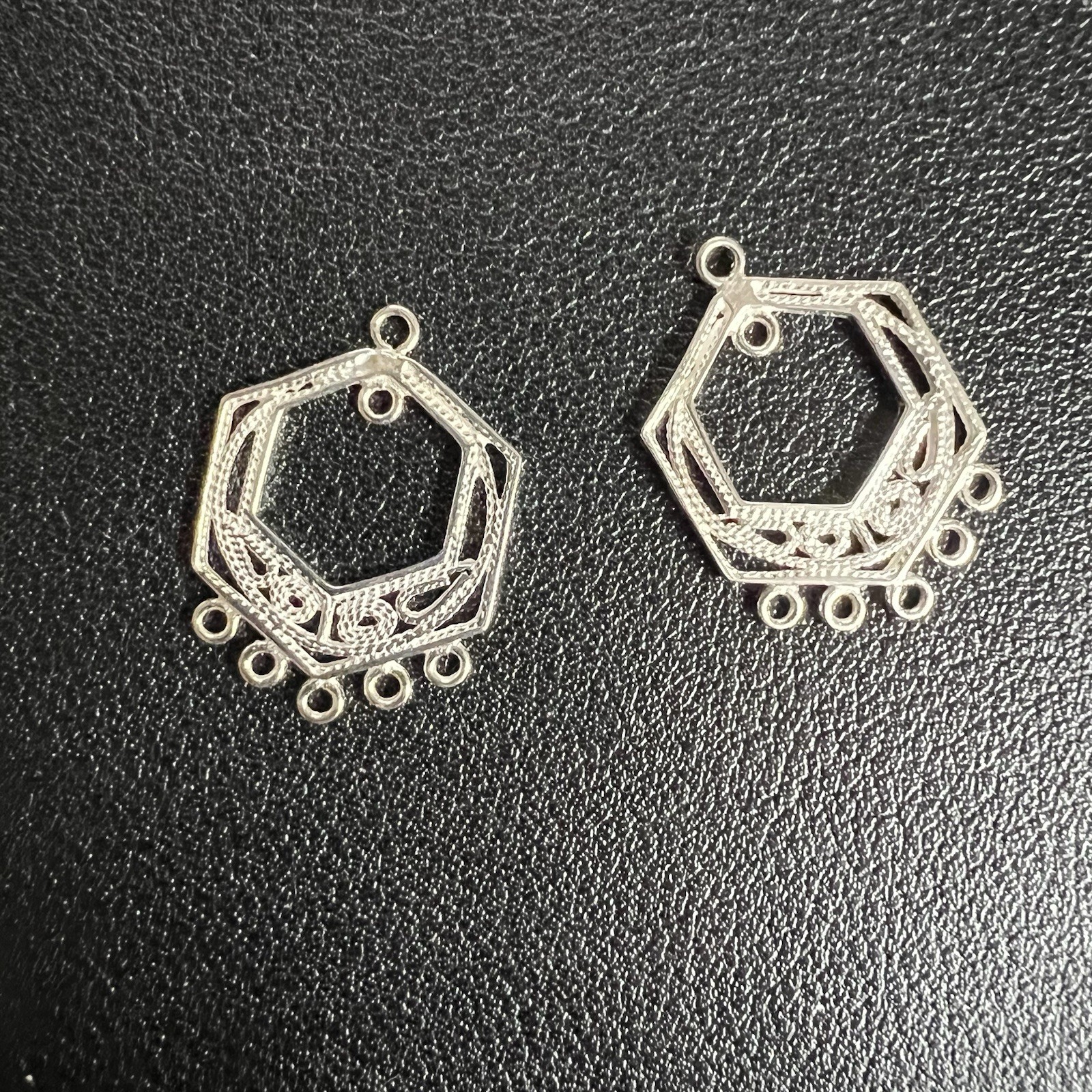 Beadsmith Sterling Silver Chandelier Earring Finding Pair 12mm X 24mm SS2219