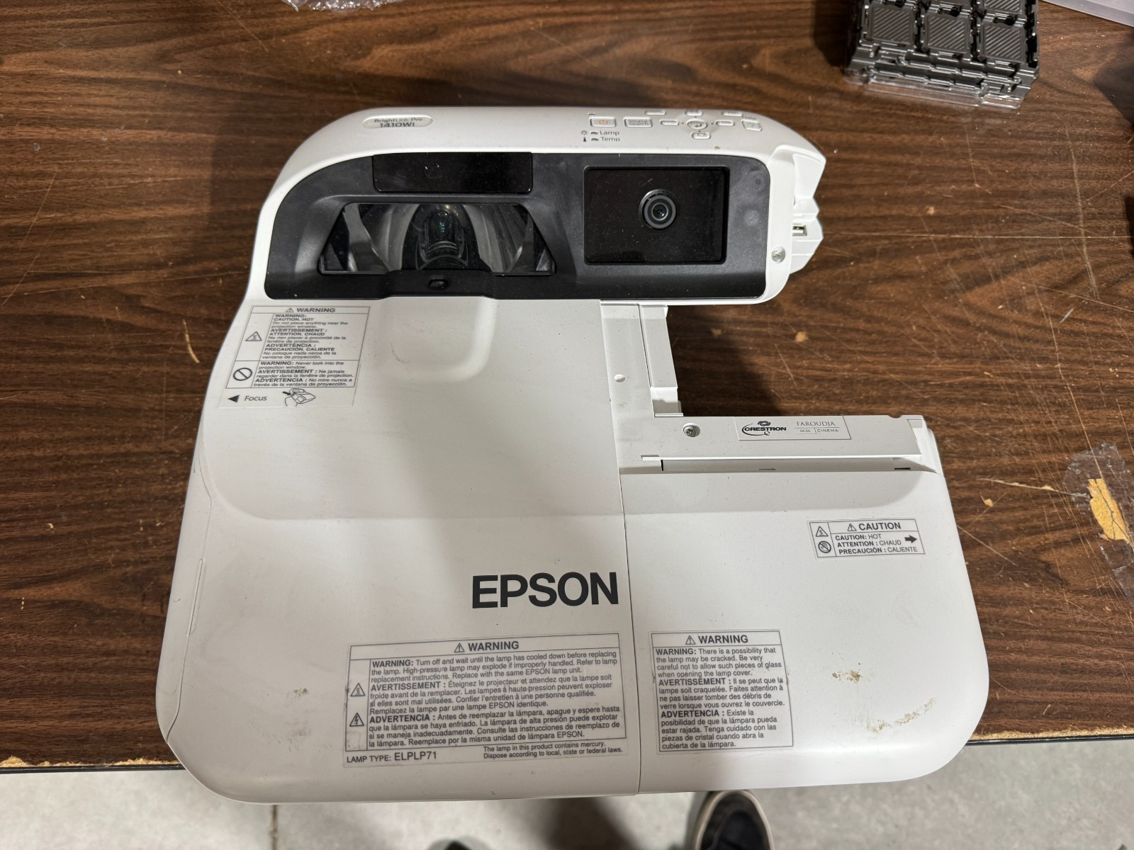 Epson BrightLink Pro 1410Wi Short Throw Projector 3000 Lamp Hours