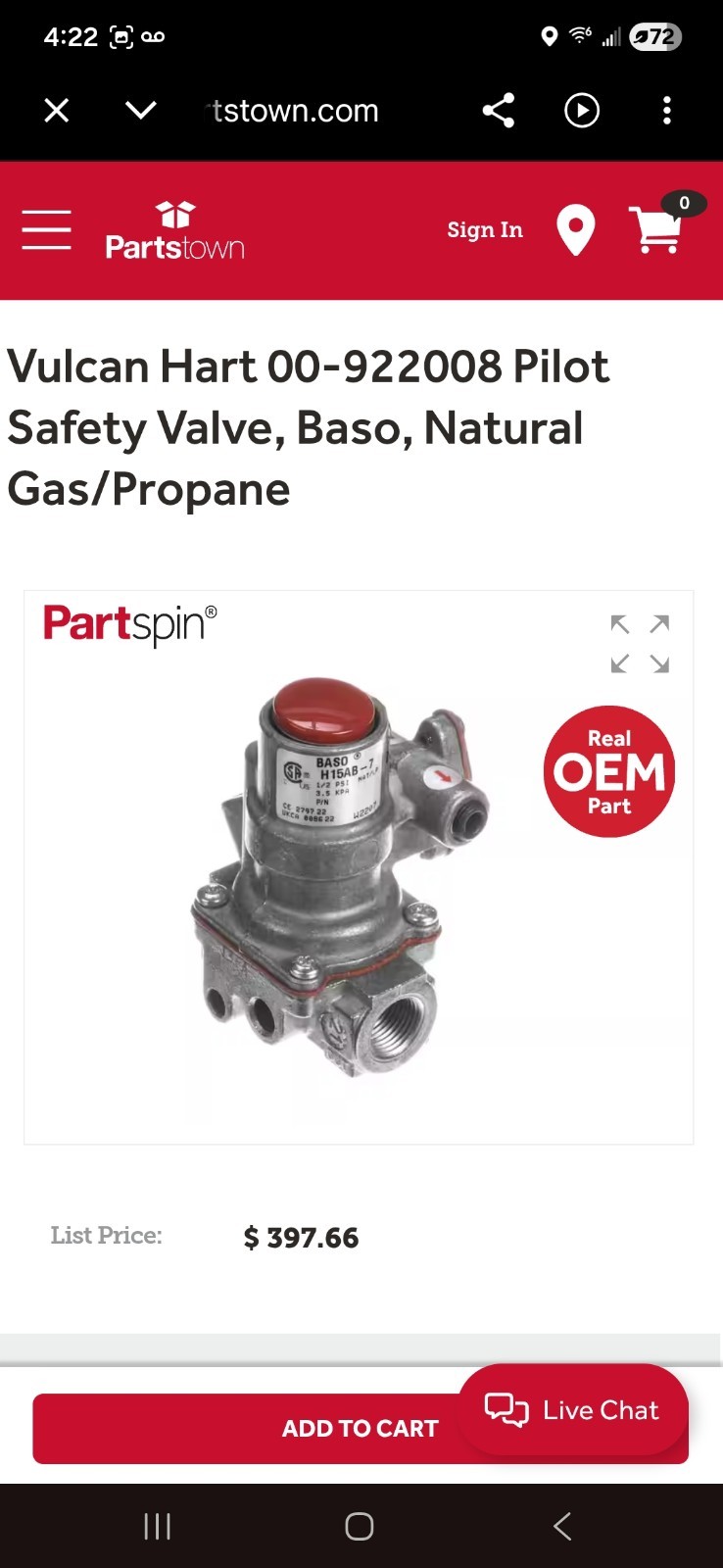 Valve Safety 00-922008 I Series