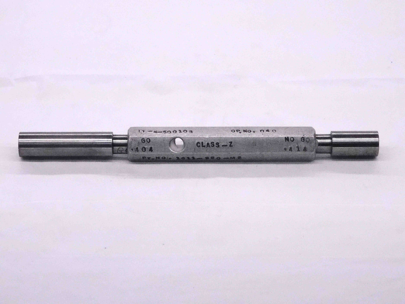 .4040 & .4140 CL Z PIN PLUG GAGE GO NO GO .4063 -.0023 13/32 10.262 mm .404 .414