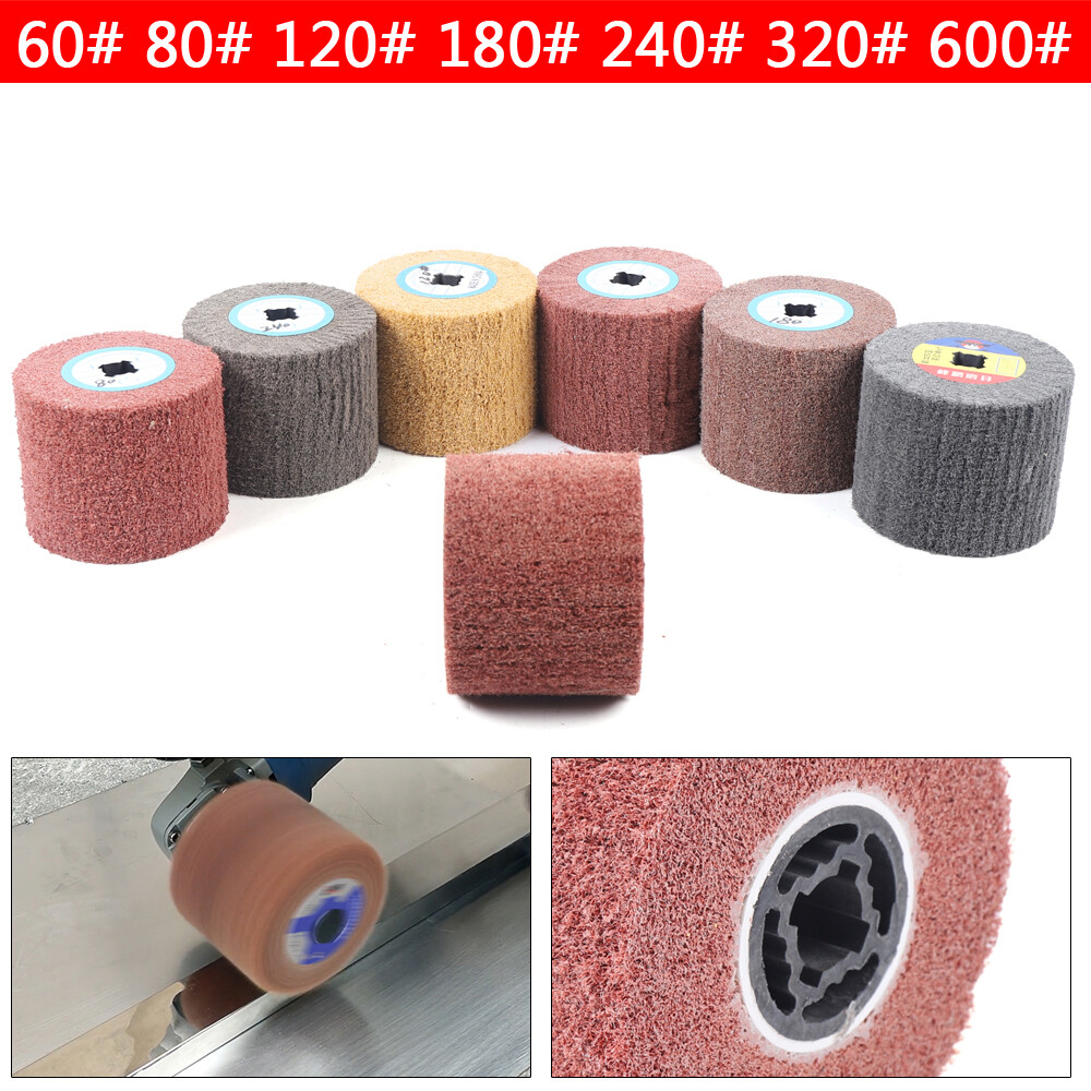7pcs 4.7 Inch Wire Drawing Polishing Wheel For Stainless Steel Polisher 60#-600#