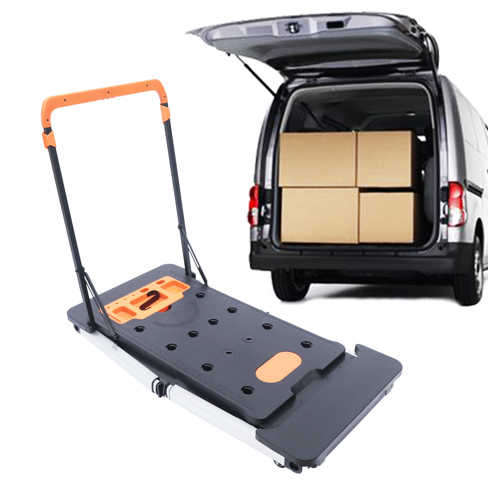 7-in-1 Workbench Portable Folding Sawhorse Work Table 550lbs Load Capacity