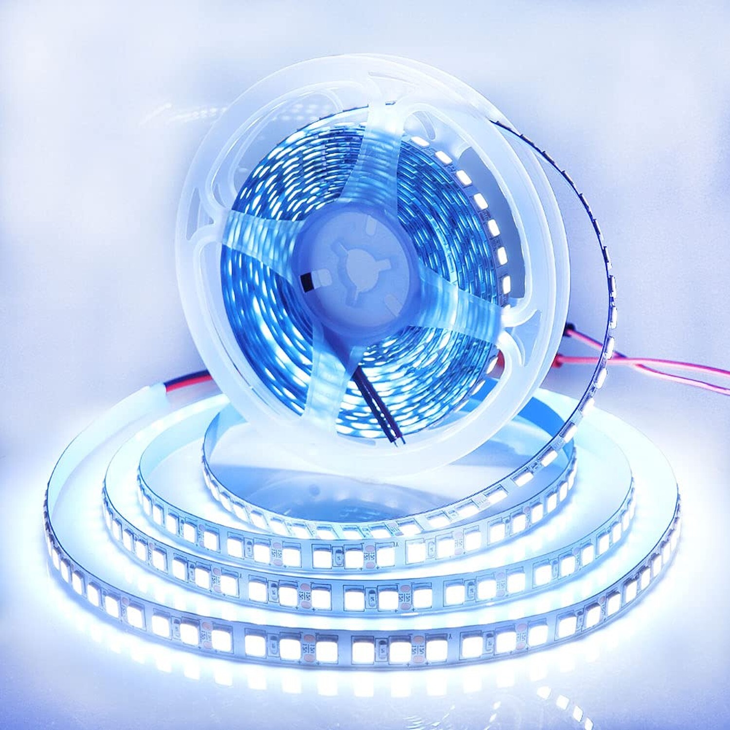 LED Light Strip, 16.4ft 600 Units SMD 5054 LEDs(5050 Upgraded), 16000LM Cold ...