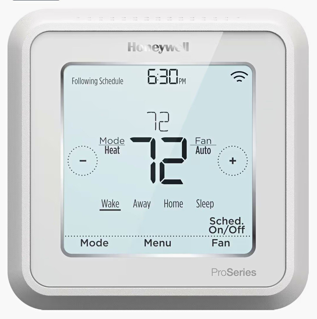 Honeywell TH6320WF2003/U Lyric T6 Thermostat, 3 Heat / 2 Cool