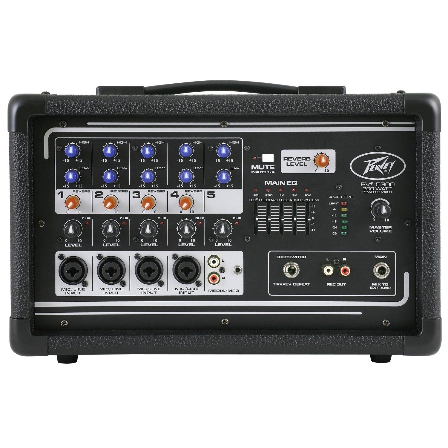 Peavey PV 5300 5-Channel, 200-Watt Powered Mixer
