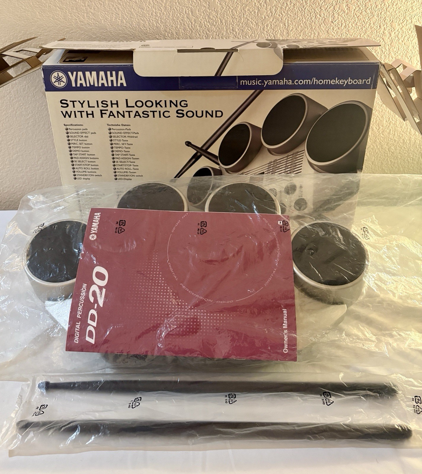 Yamaha DD-20C Digital Percussion Drum Set NEW (other) Open Box See Description