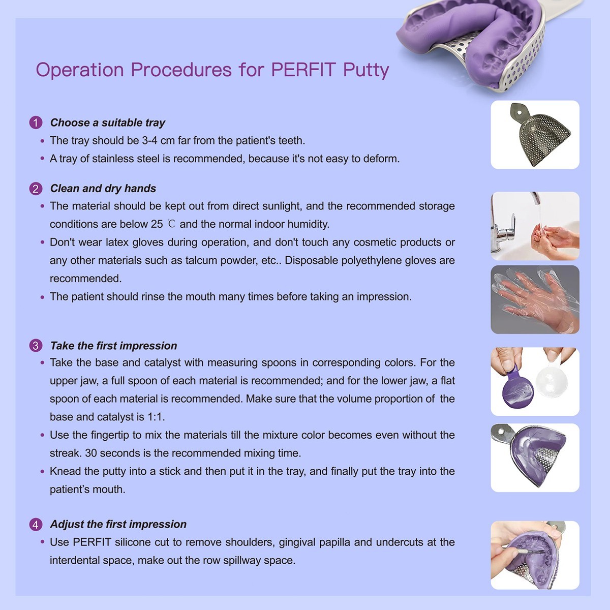 Dental Impression Material Impression Kit Putty Silicone Rubber Elastomeric Type